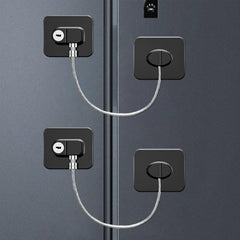 KIZZHISI fridge lock 2pack on fridge keeps kids safe from access