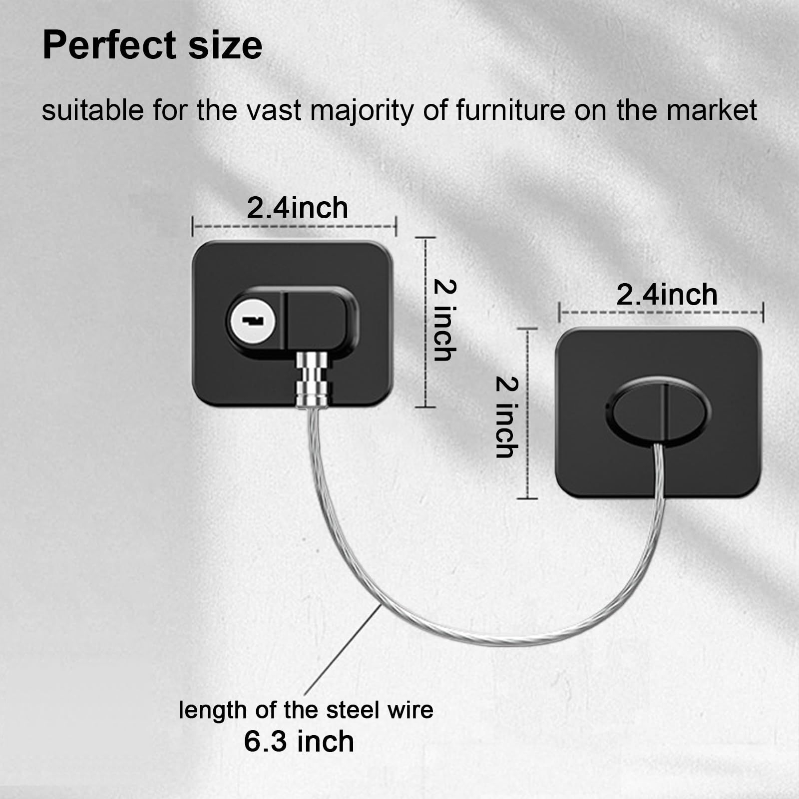 KIZZHISI fridge lock 4-pack removal shows multi-use safety near dishwasher or toilet