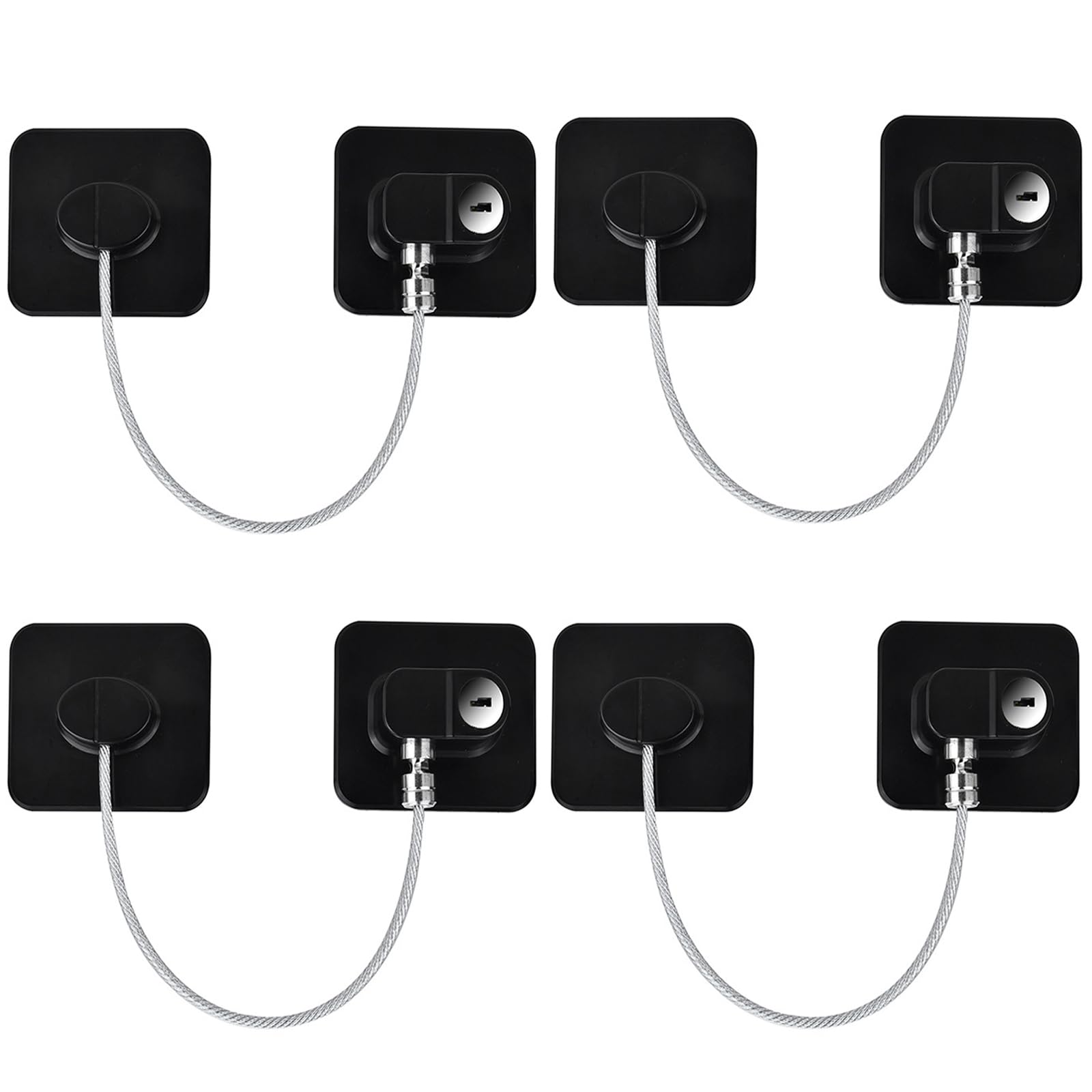 KIZZHISI fridge lock 4-pack packaged for easy home safety planning