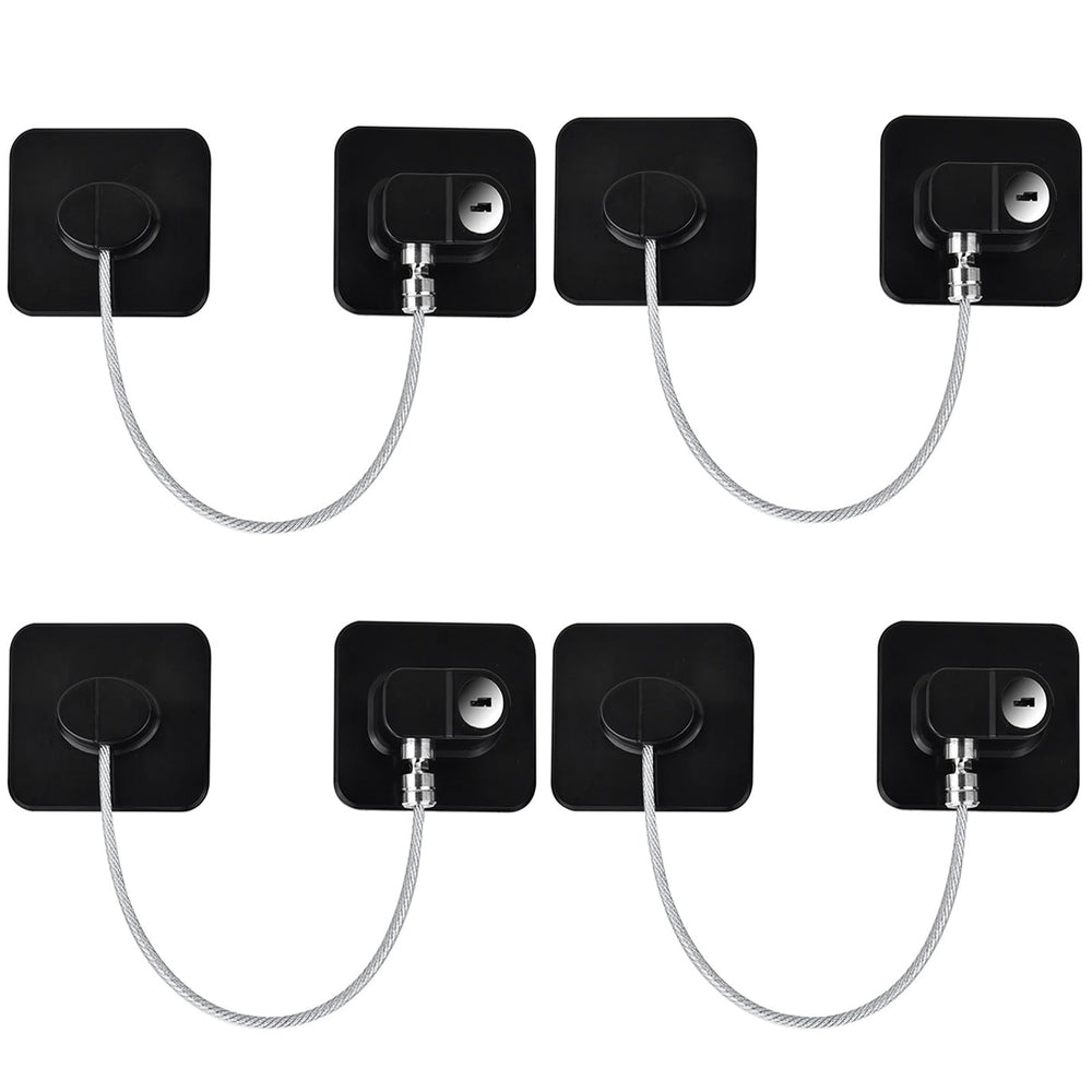 KIZZHISI fridge lock 4-pack packaged for easy home safety planning