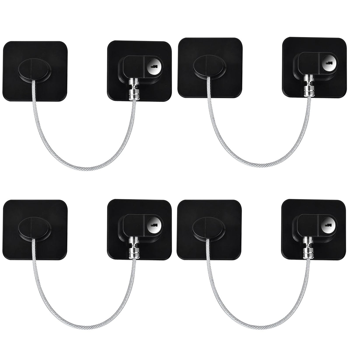KIZZHISI fridge lock 4-pack packaged for easy home safety planning