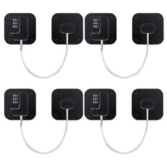 Kizzhisi fridge lock 4-pack packaging for easy home safety.