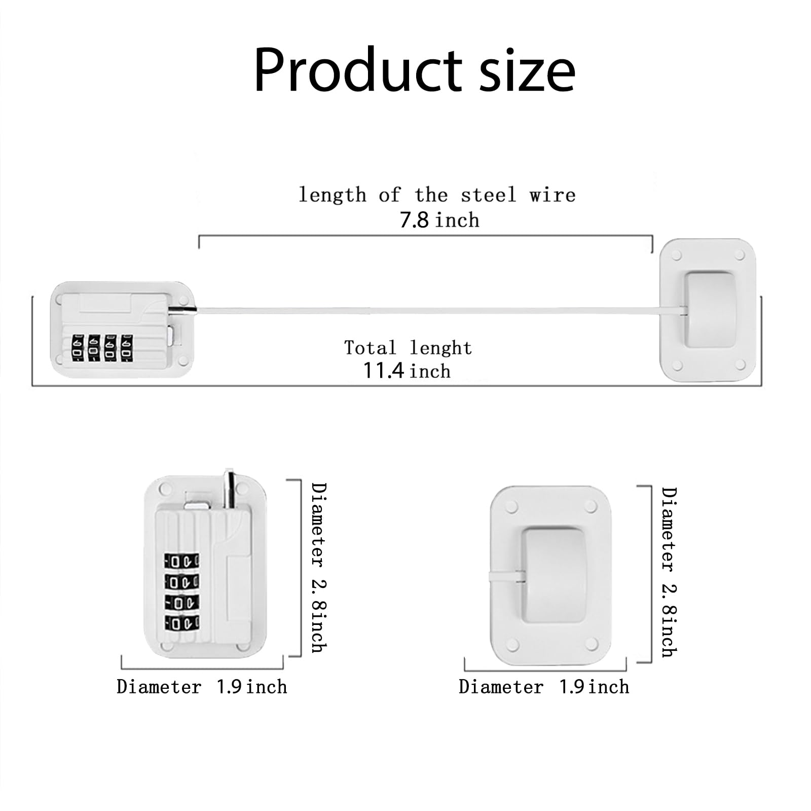 KIZZHISI fridge lock drawer-protection keeps spaces organized and secure.