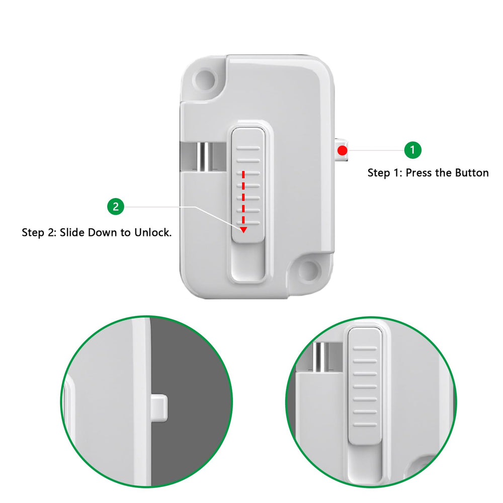 KIZZHISI no-drill installation preserves surfaces with non-marking adhesive.