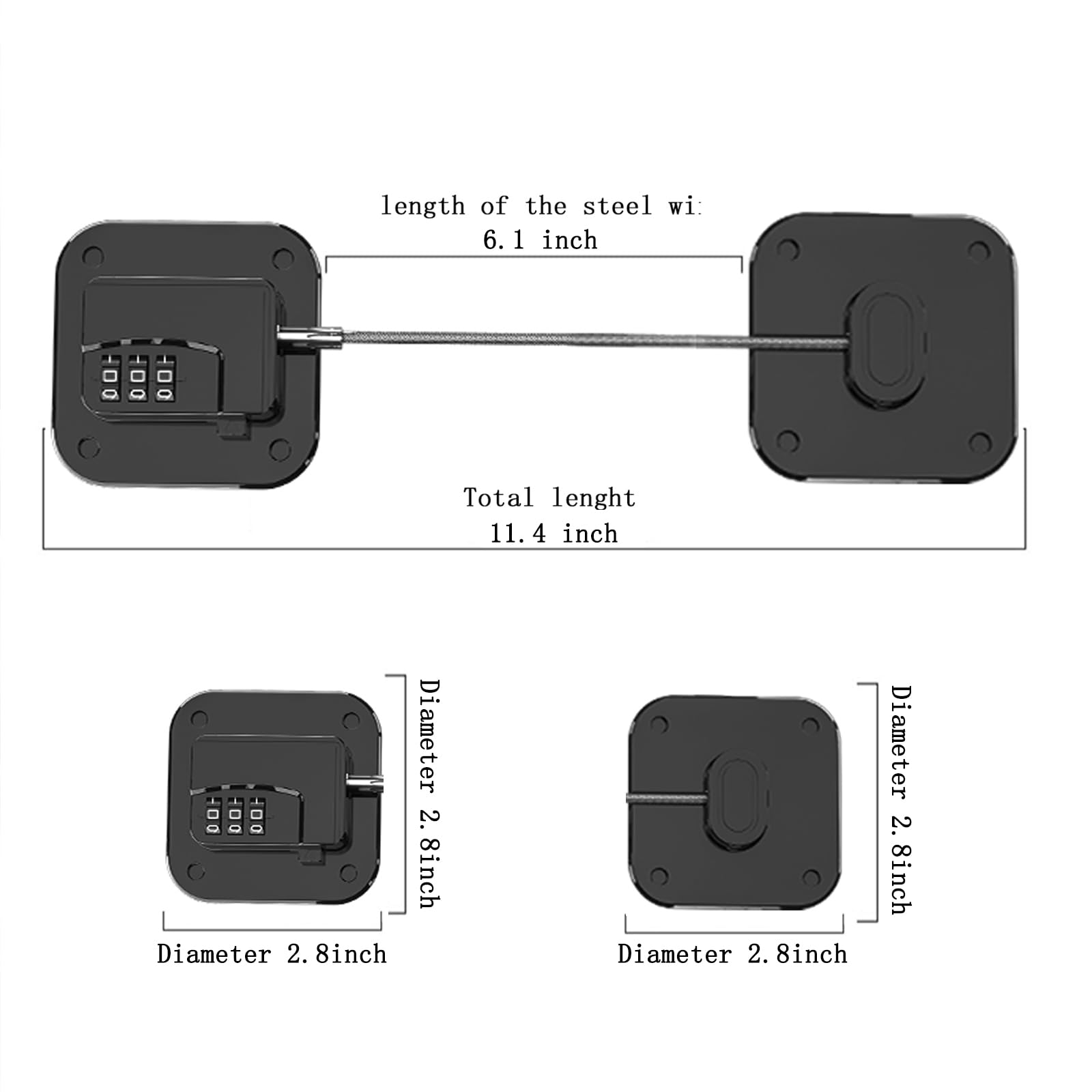 Kizzhisi no-drill fridge lock installation without damage.