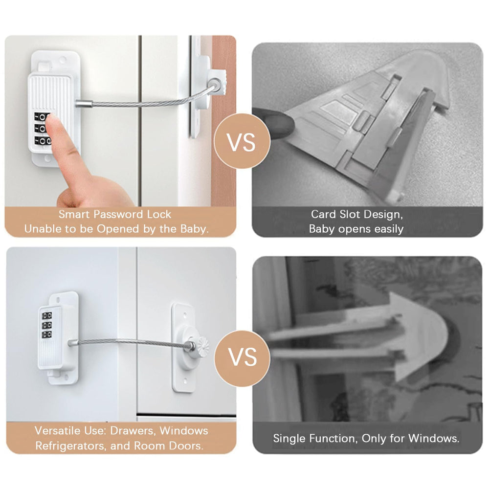 KIZZHISI non-marking adhesive keeps surfaces intact during temporary childproofing.