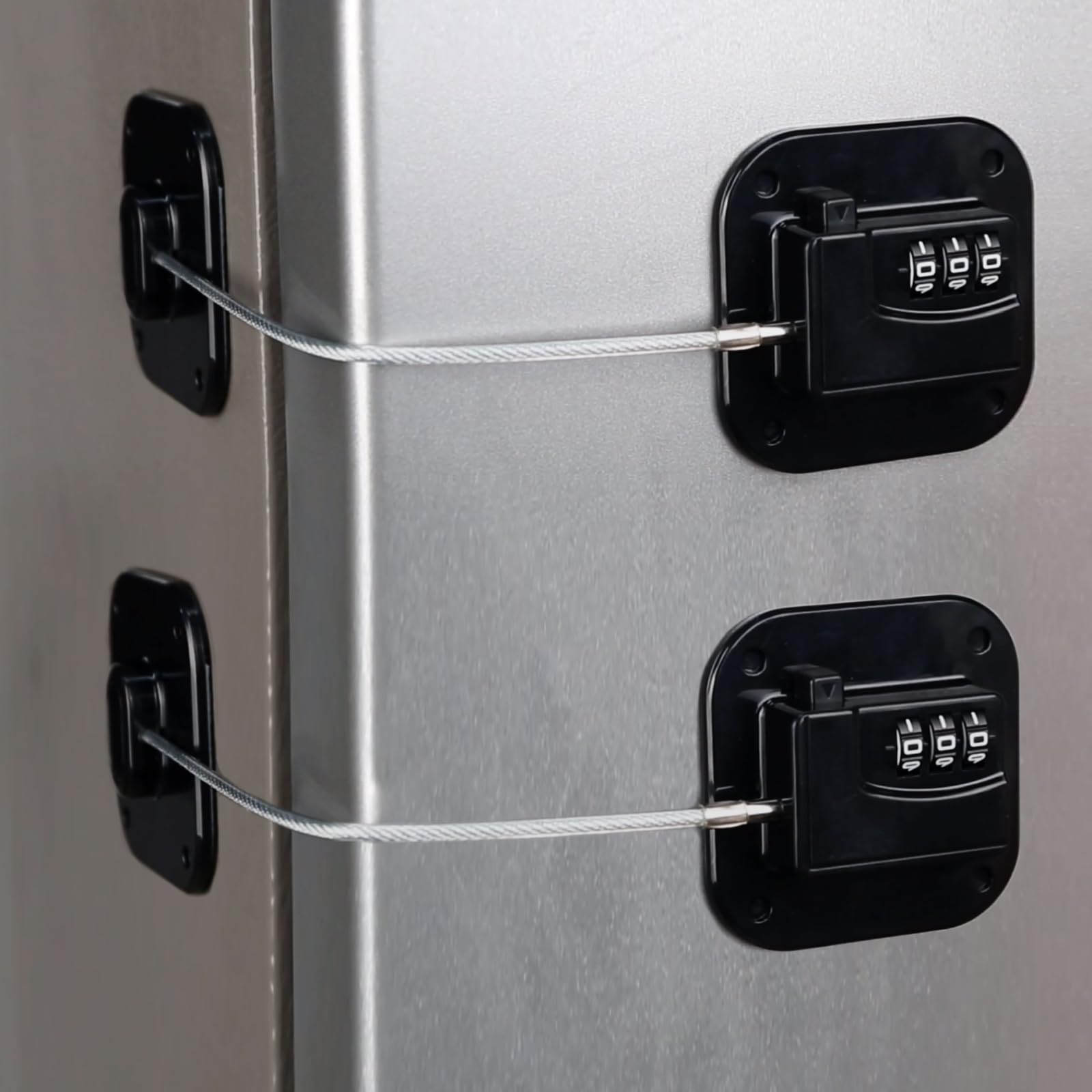 KIZZHISI refrigerator lock 2-pack front view for child safety and easy access control
