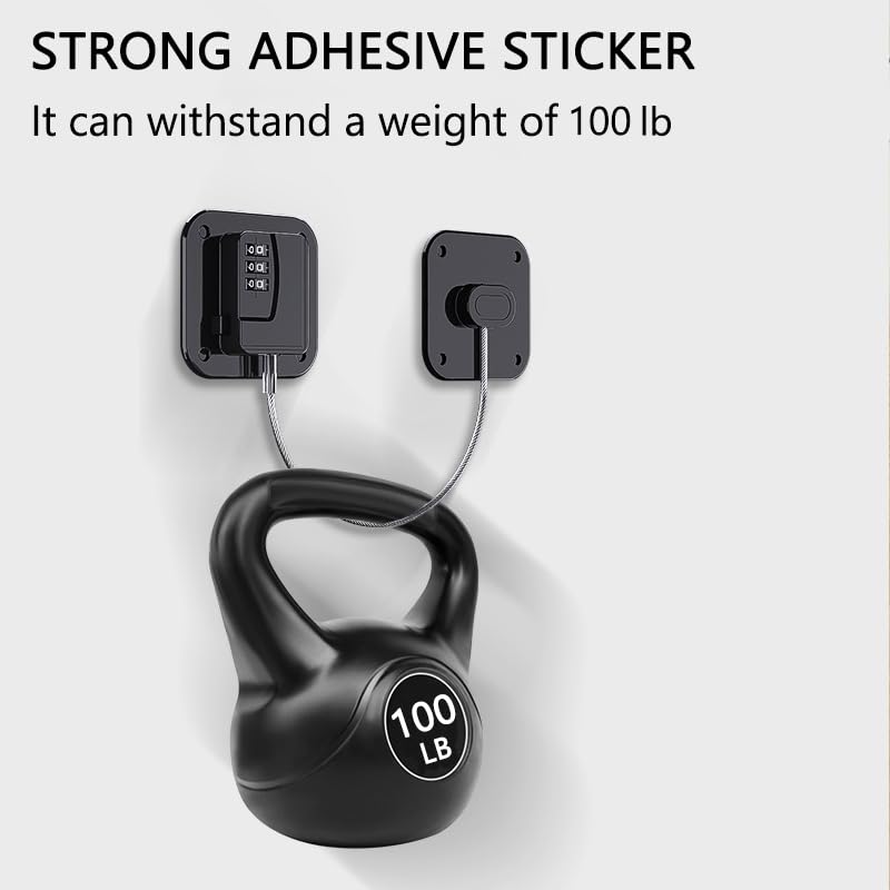 KIZZHISI refrigerator lock installed on fridge demonstrating no-drill installation