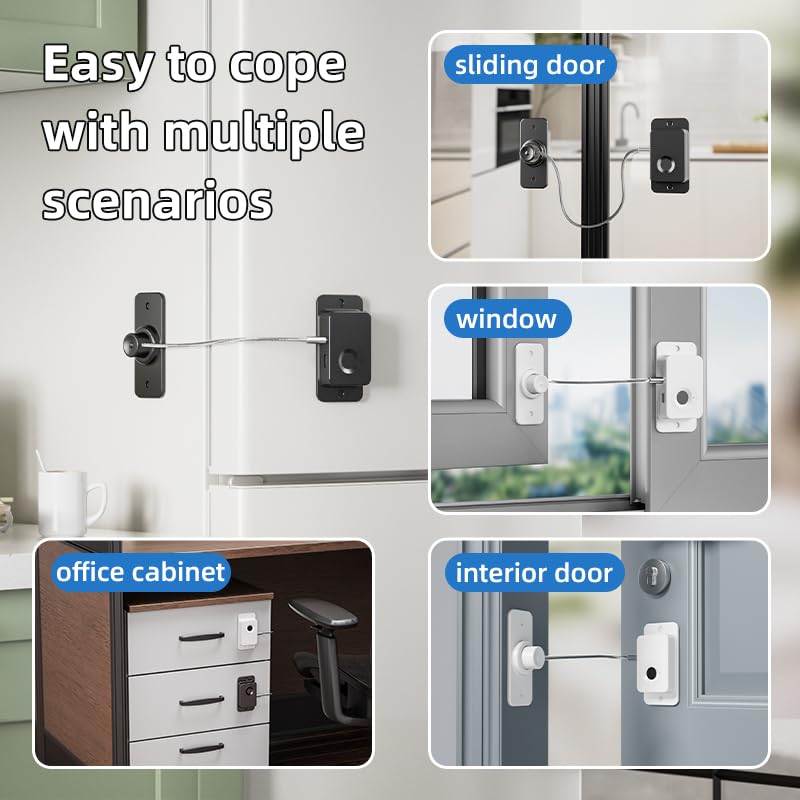 KIZZHISI ABS-fridge-lock highlights non-toxic material and durability.