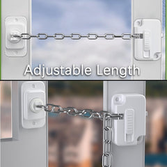 KIZZHISI window lock adjustable length fits varying gap widths.