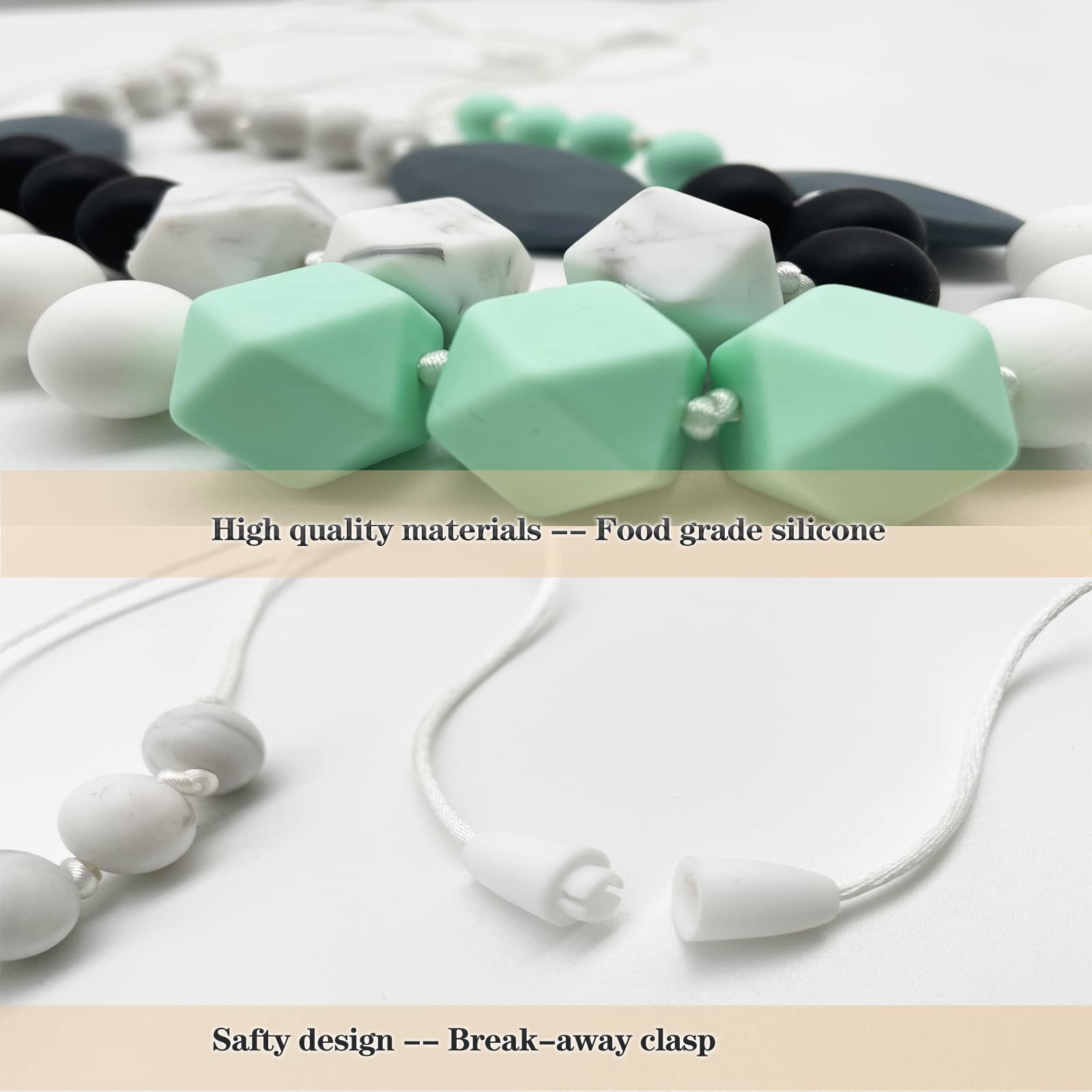 KJHL two-pack sensory necklace gift set for moms.