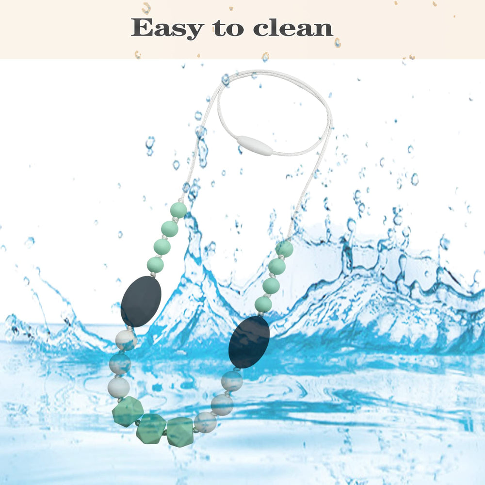 KJHL safe BPA-free silicone necklace for peace of mind.