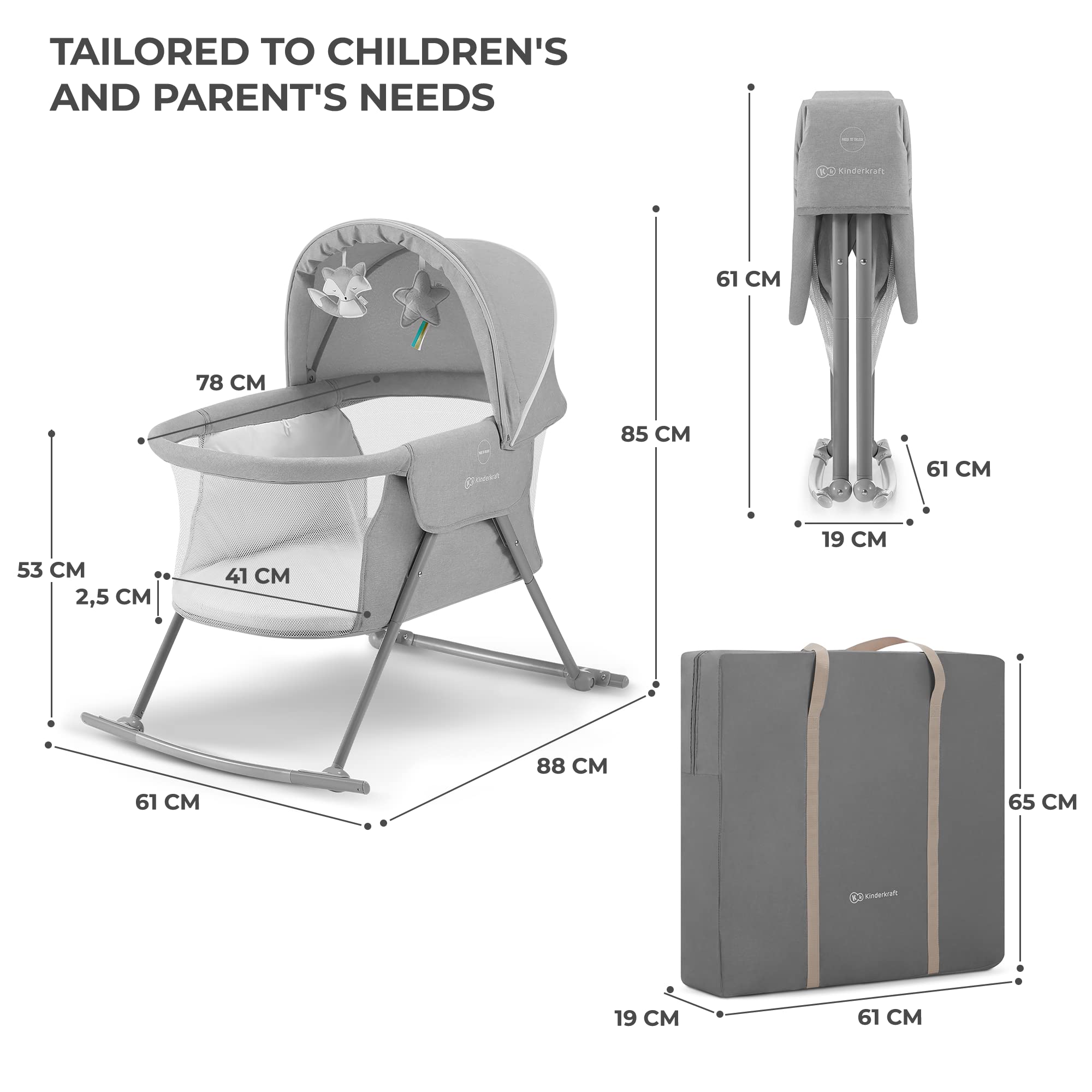 Kinderkraft LOVI toys with mirror offer gentle engagement during playtime.
