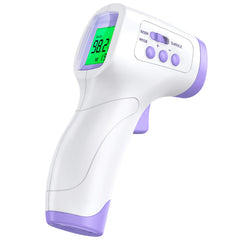 KKmier no-touch forehead thermometer front view with quick non-contact measurement.
