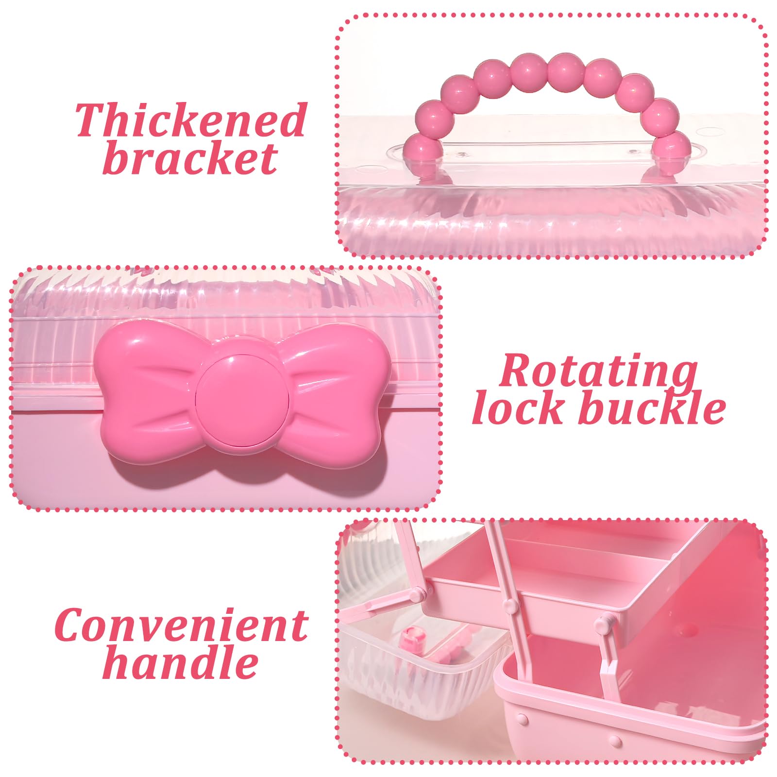 KKONHII multi-use storage holds jewelry, crafts, or small toys.