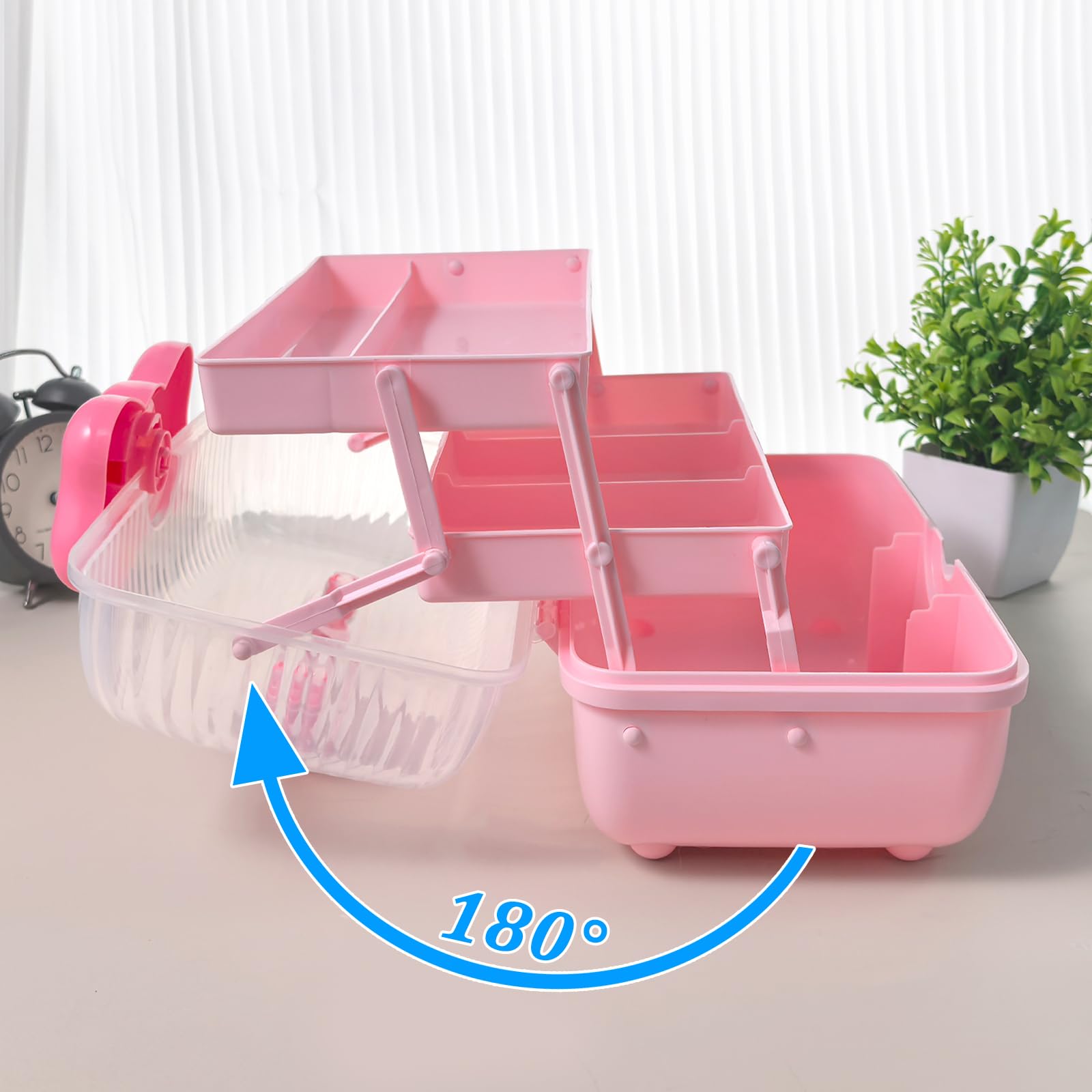 KKONHII travel-ready storage box fits on counters or in bags.