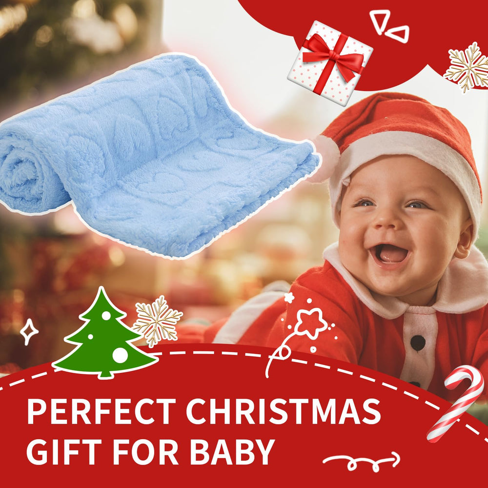 kkootapuakh light-blue baby blanket; versatile unisex design