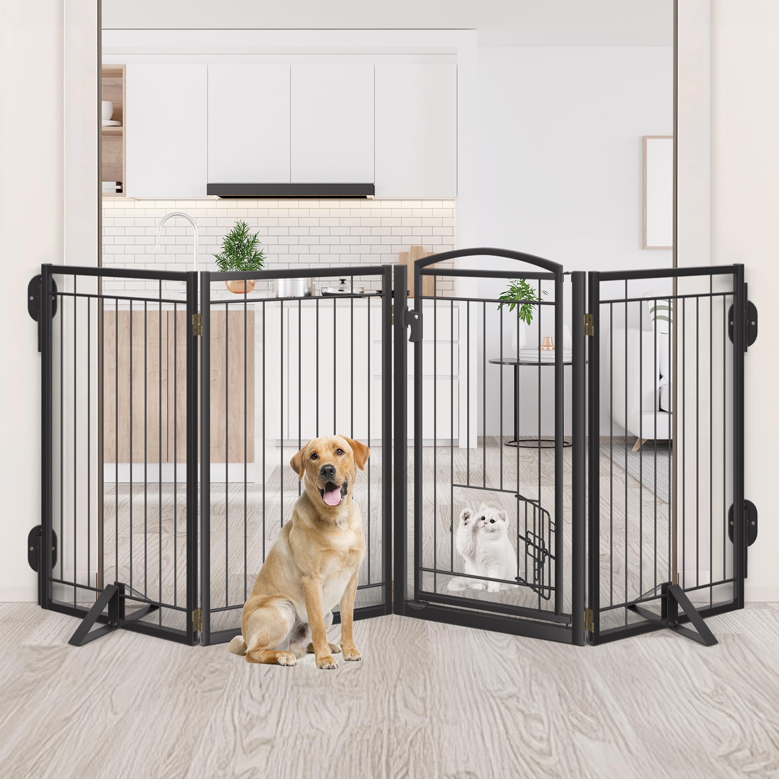 Klarana 4-panel foldable layout view demonstrates flexible room setups for custom configurations.
