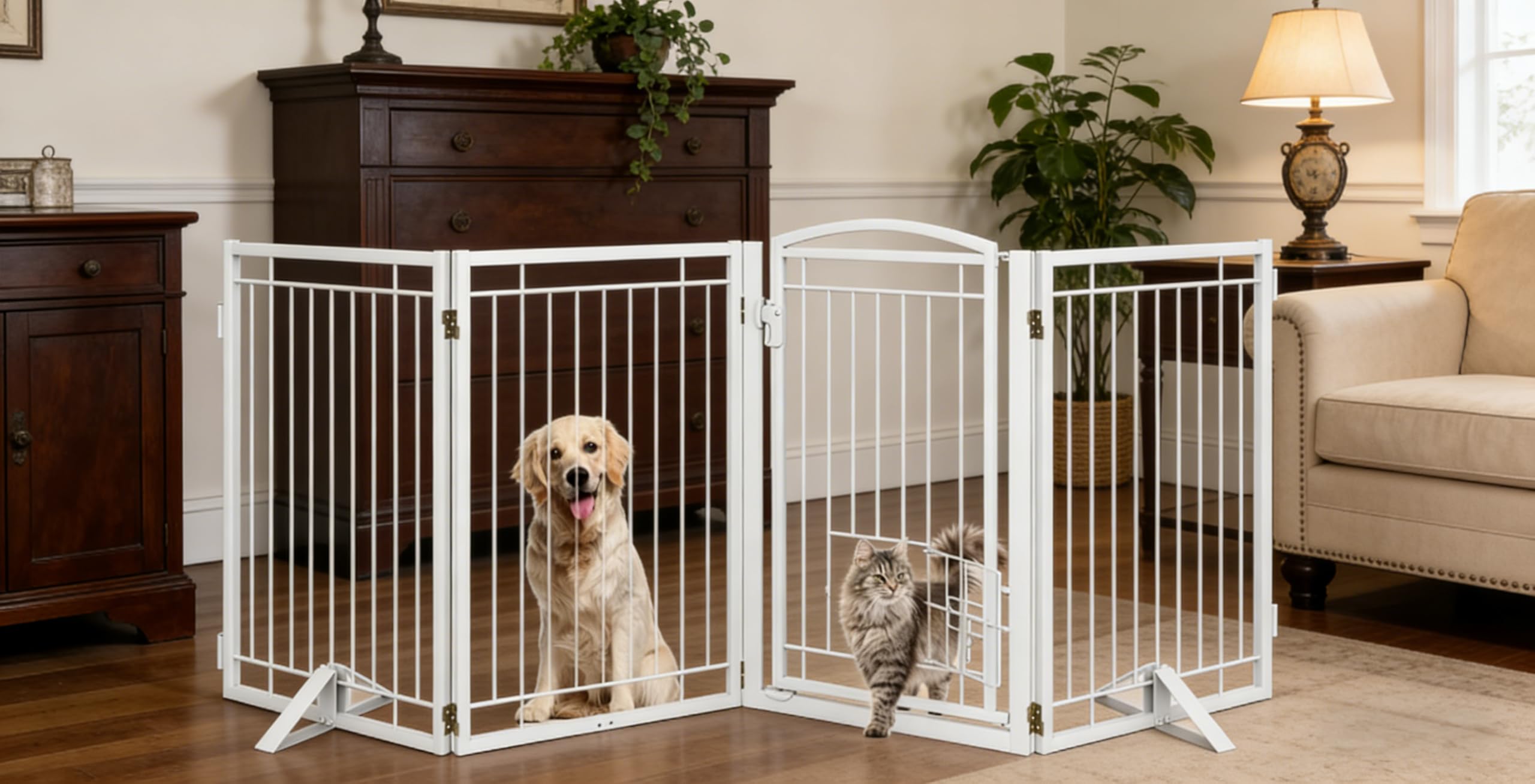 Klarana 80-inch wide-gate assembly fits large openings.