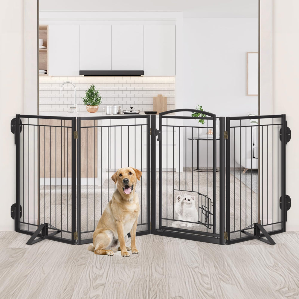 Klarana anti-slip pads keep the gate steady on floors.