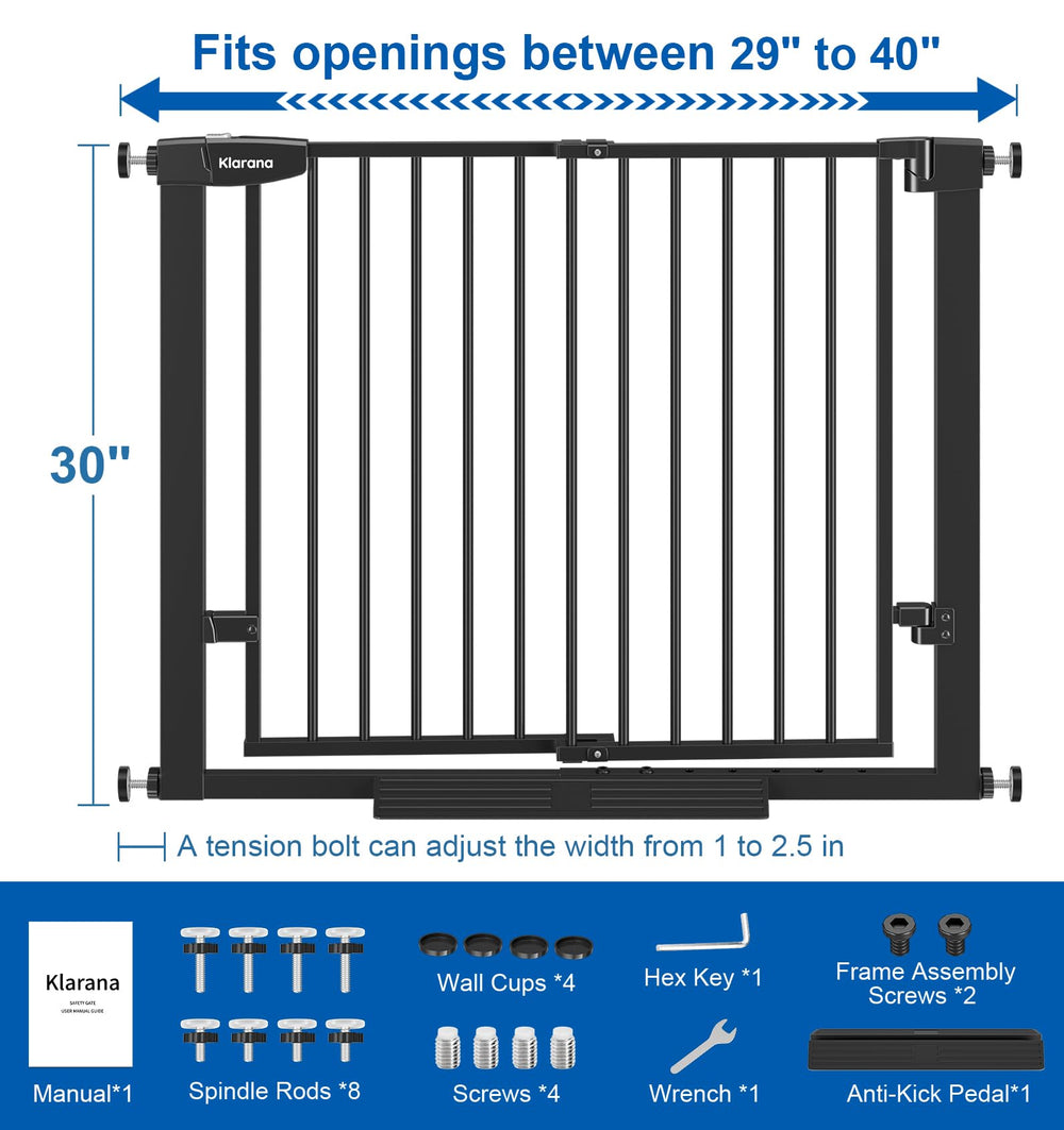 Klarana anti-trip pedals reduce stumbling during doorway transitions.