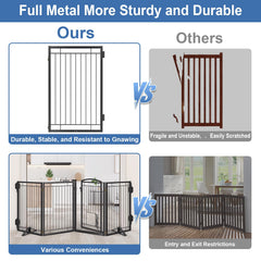Klarana dog gate main door access enables easy passage while keeping pets separated