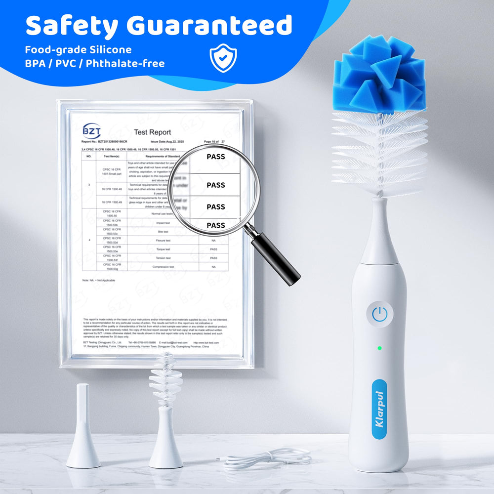 Klarpul extender rod included widens reach for tall bottles.