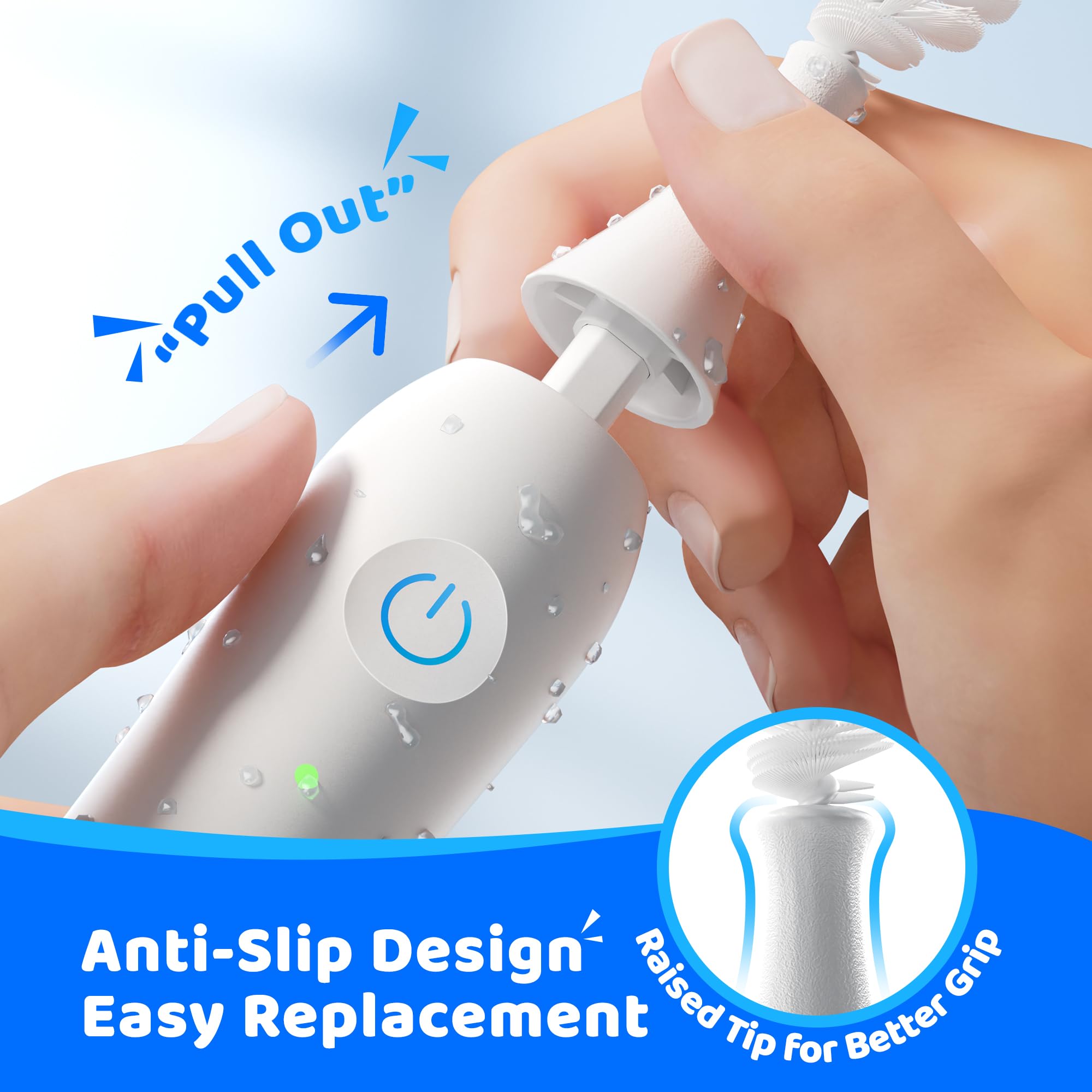 Klarpul IPX7 waterproof design allows submersion for easy bottle cleaning.