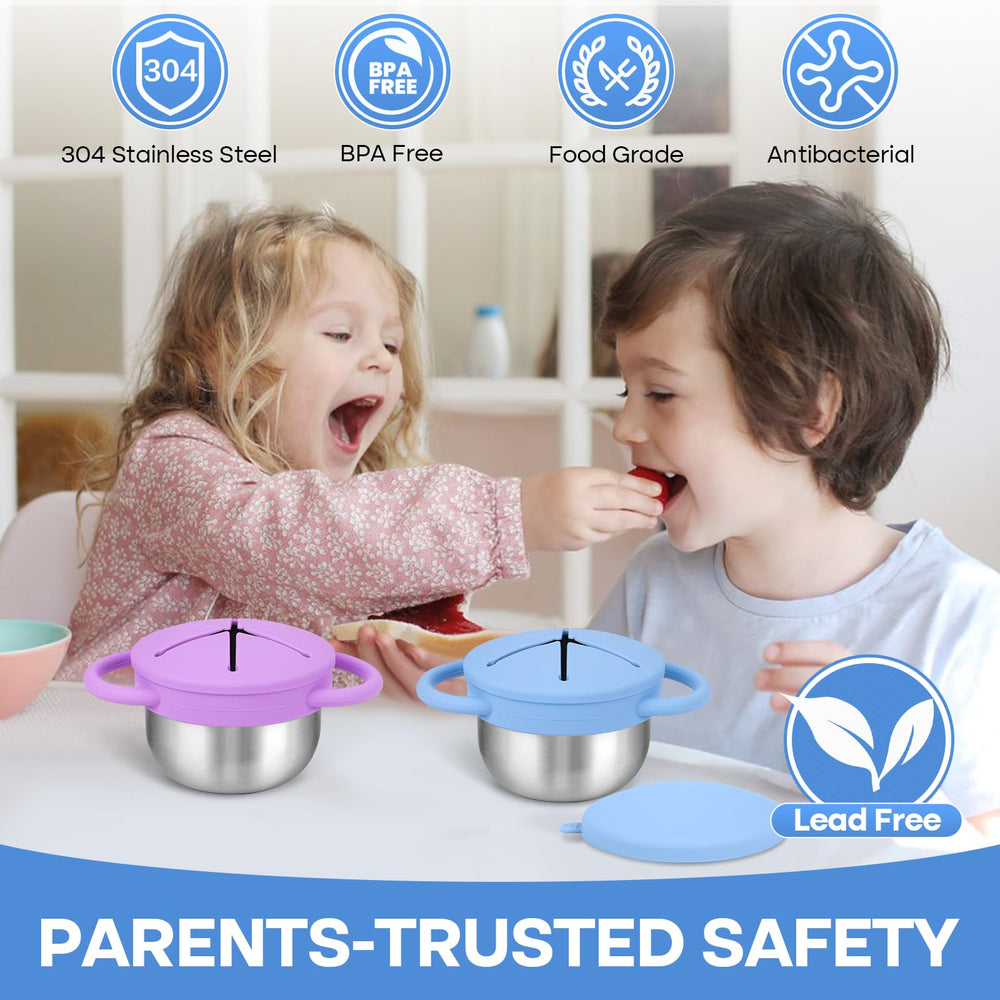 KLCKH snack cups 304 stainless steel base resist rust and daily wear