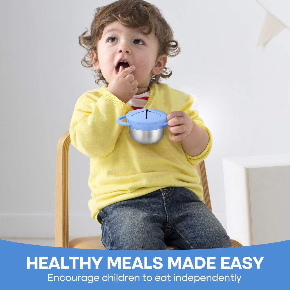 KLCKH snack cups dishwasher-safe body makes cleanup quick after meals