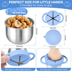 KLCKH snack cups removable silicone lids enable easy refills and thorough cleaning