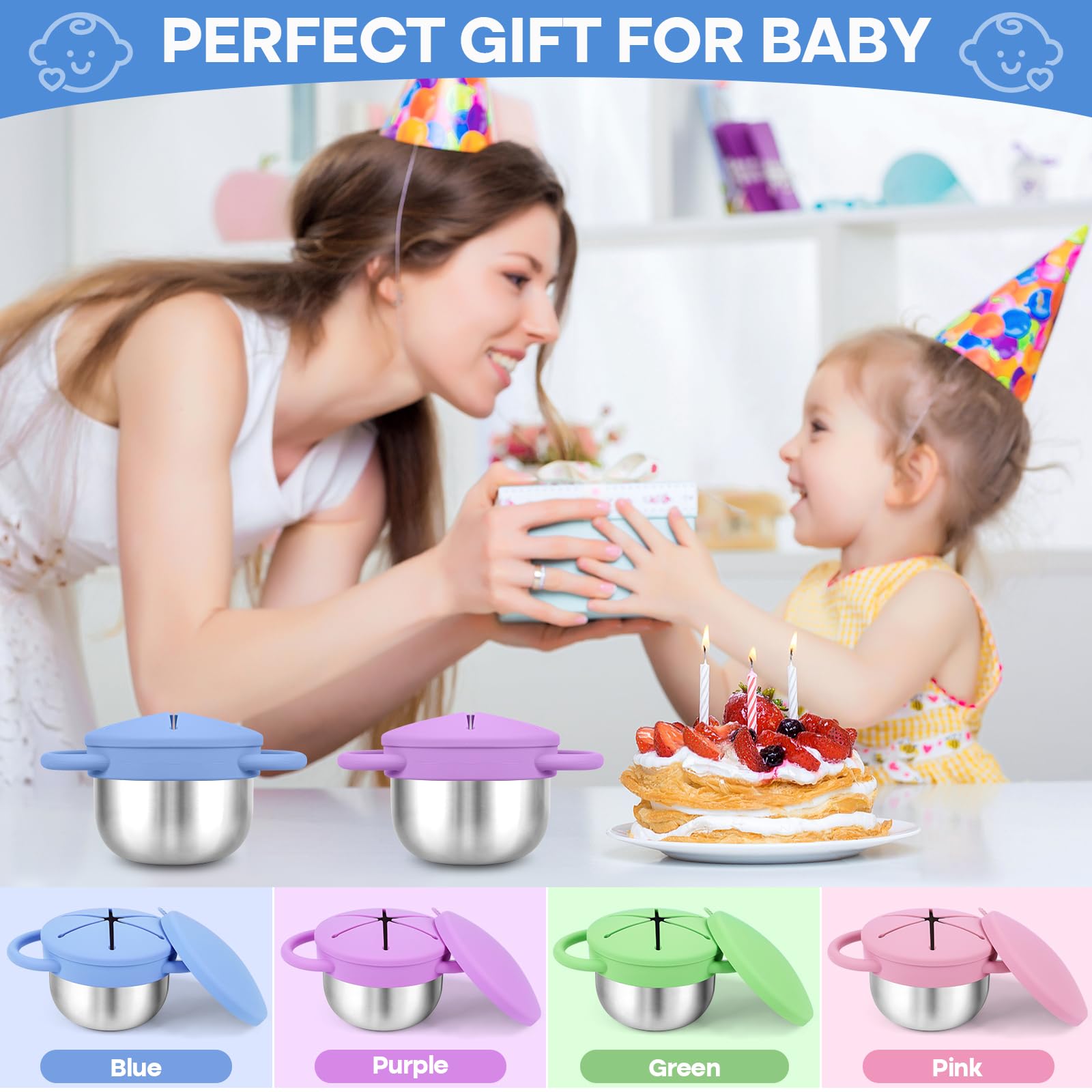 KLCKH snack cups travel lid seals in freshness for on-the-go snacking