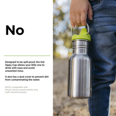 Klean Kanteen Classic Kid Sippy Cap removable valve designed for thorough dishwasher-safe cleaning.