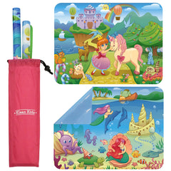 Klean Kids Mermaid placemat suction keeps meals contained on-table.