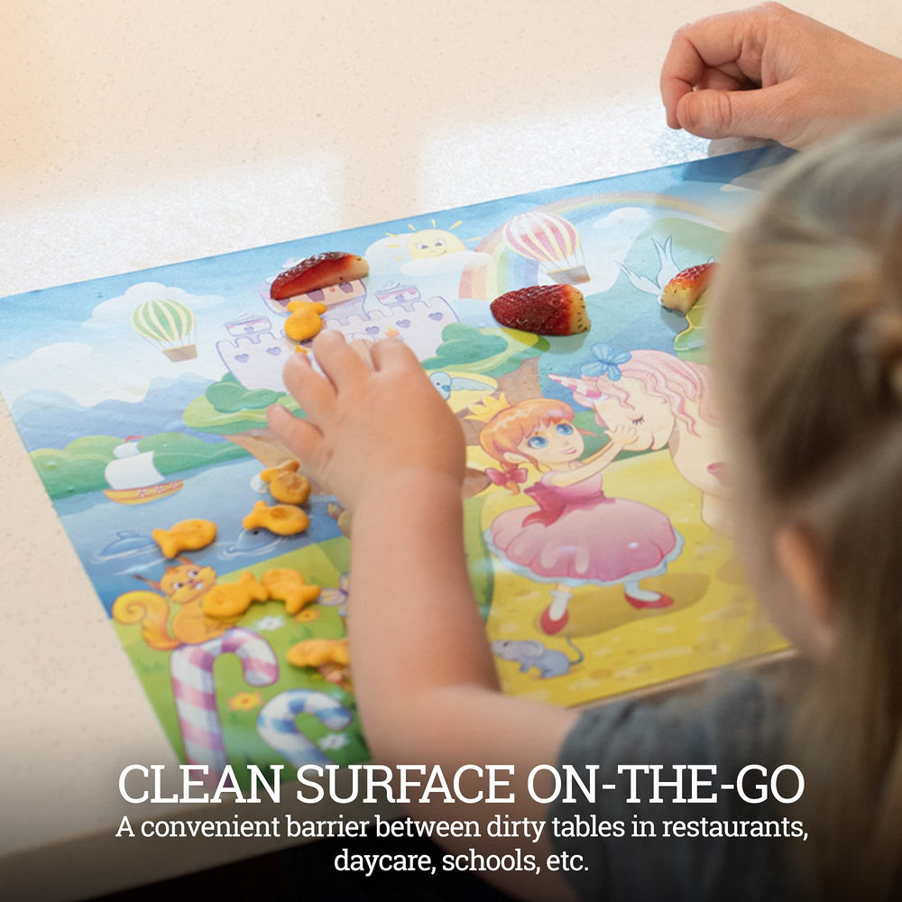 Klean Kids placemat travel bag enables easy on-the-go dining.