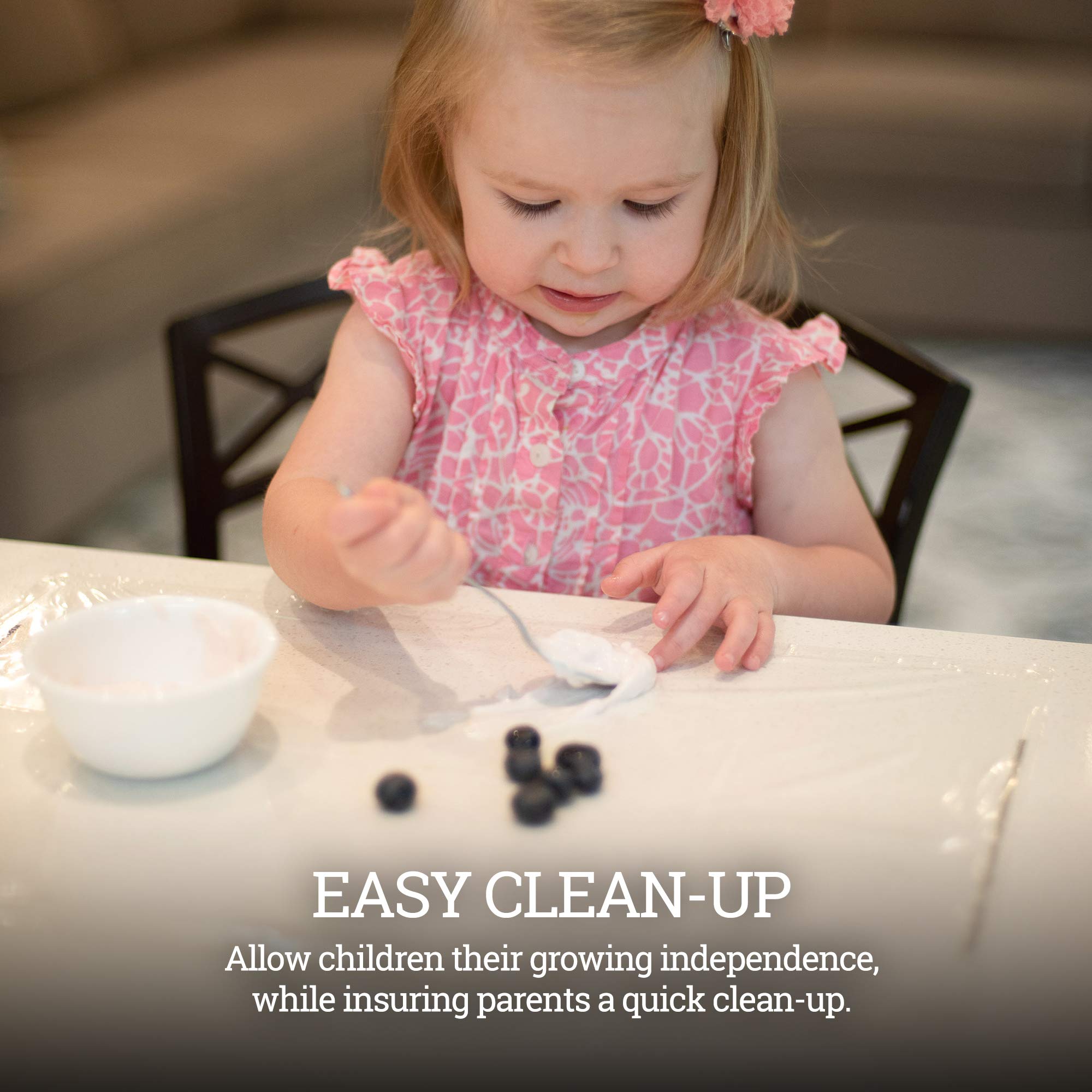 Klean Kids plane tray cover provides clean surface during travel.