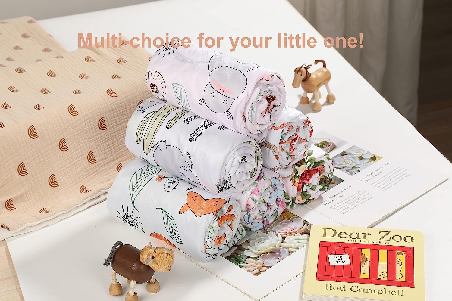 Kleitung Soft Plush Deer Blanket unisex design suitable for boys and girls
