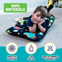 Klevly Nap Mat in daycare setting—compact sleep space for toddlers.