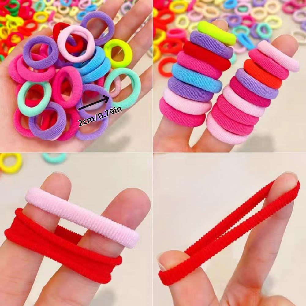 KLEYAO 250pc pack ensures ready hair ties for daycare, bag, or home daily use.