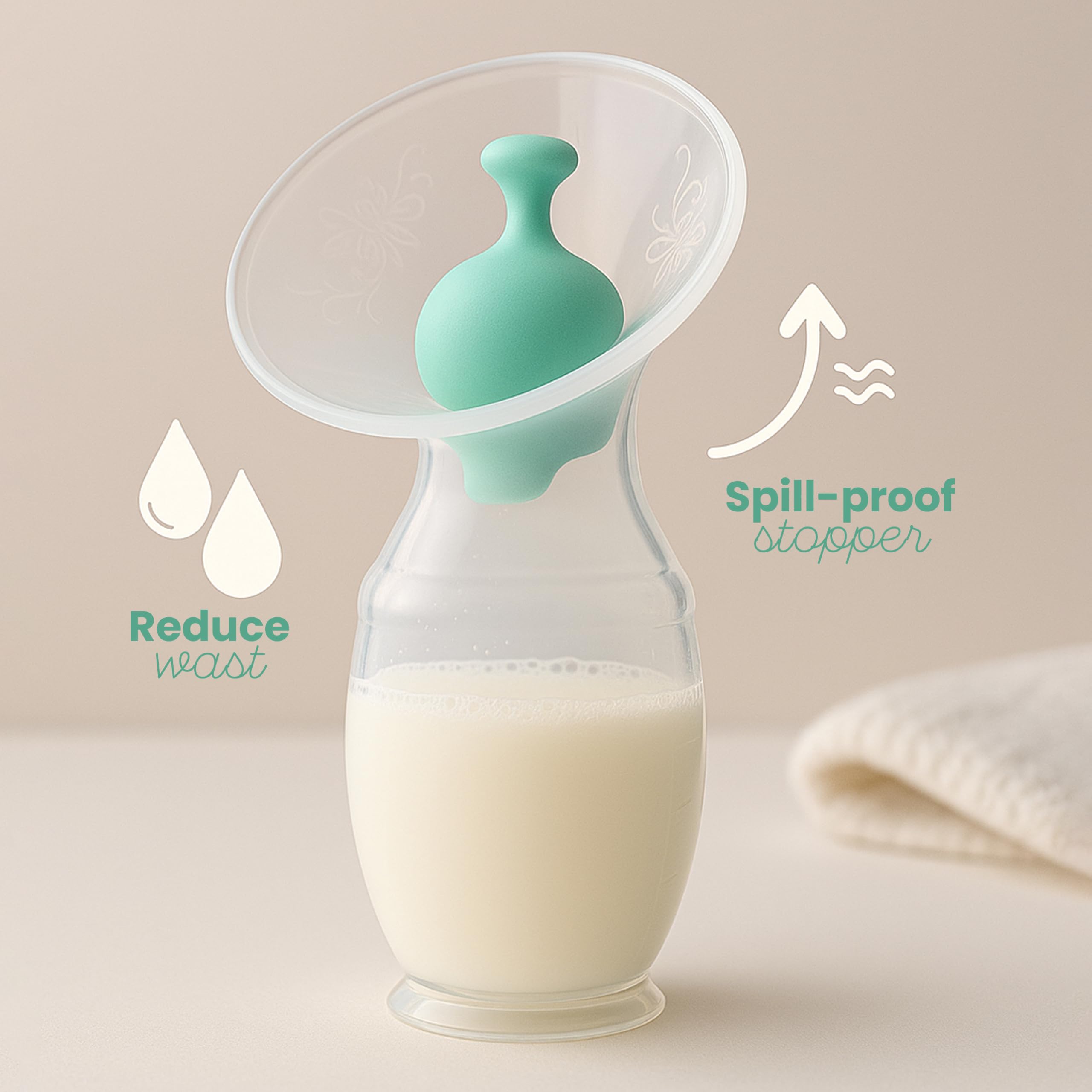 Klid Home leak-proof stopper and lid protect milk during storage and transport.