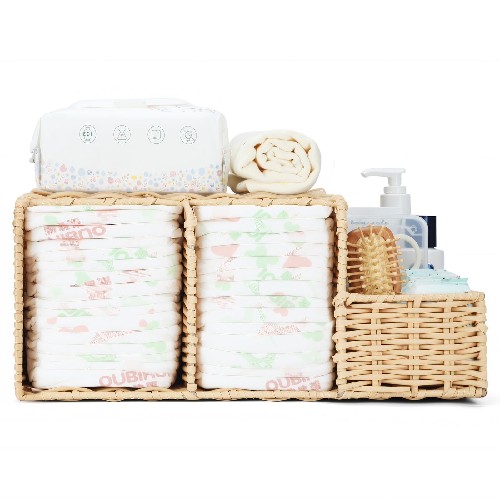 Klippehop Diaper Caddy easy-clean surface simplifies cleanup
