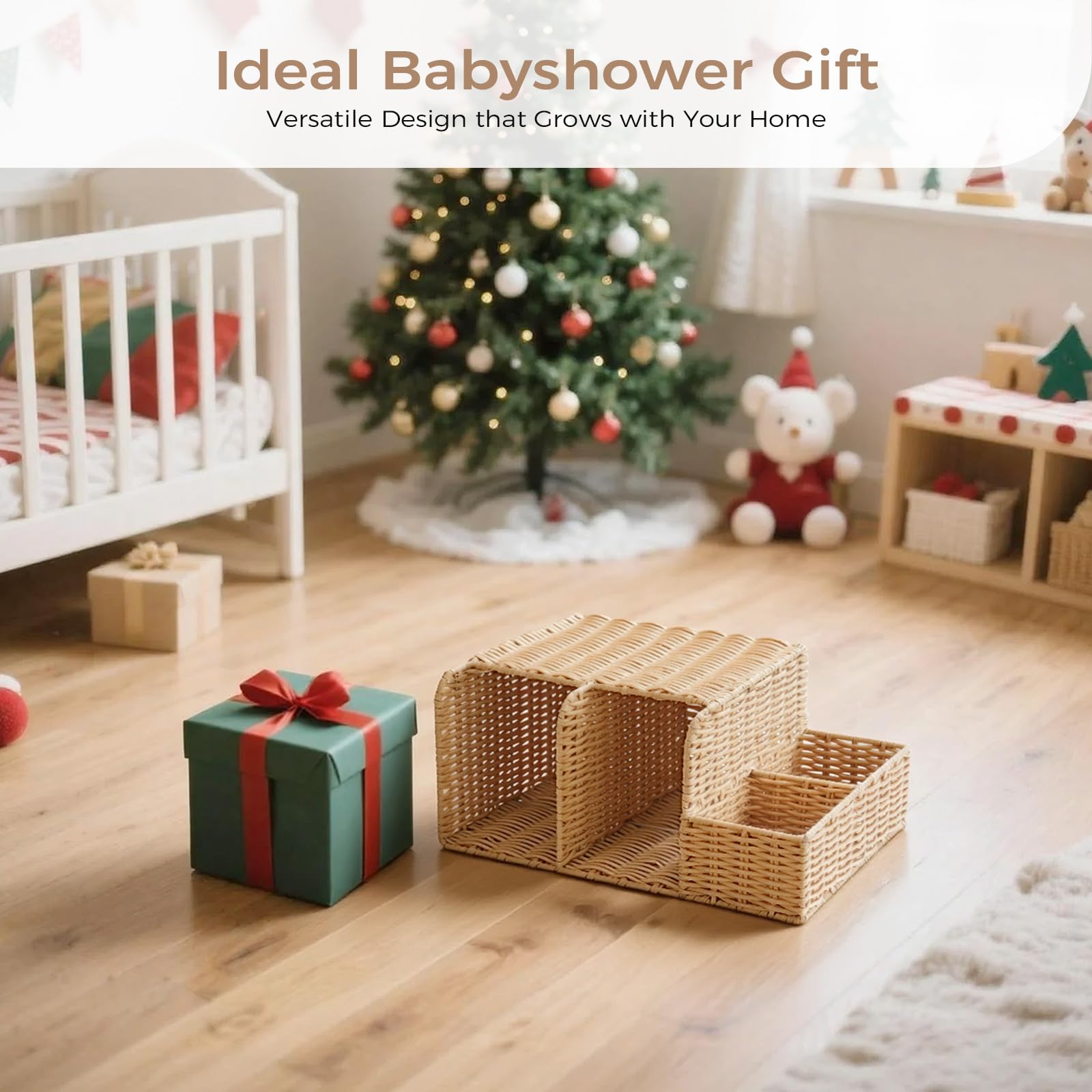 Klippehop Diaper Caddy makes a thoughtful baby shower gift with practical storage