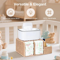 Klippehop Diaper Caddy Overhead Wipes Ledge enabling easy wipe access
