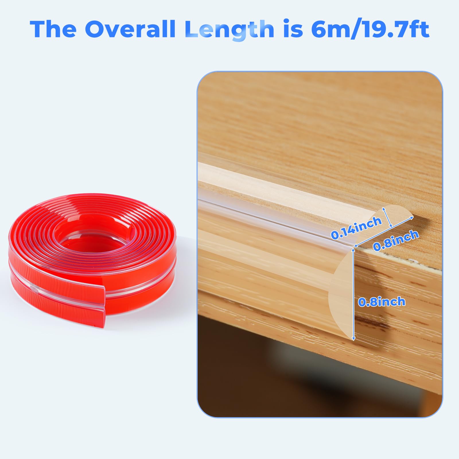 Kloejaa edge corner protector adhesive-back demonstrates strong hold