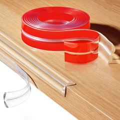 Kloejaa edge corner protector on table edge offers clear padding for safer family meals.
