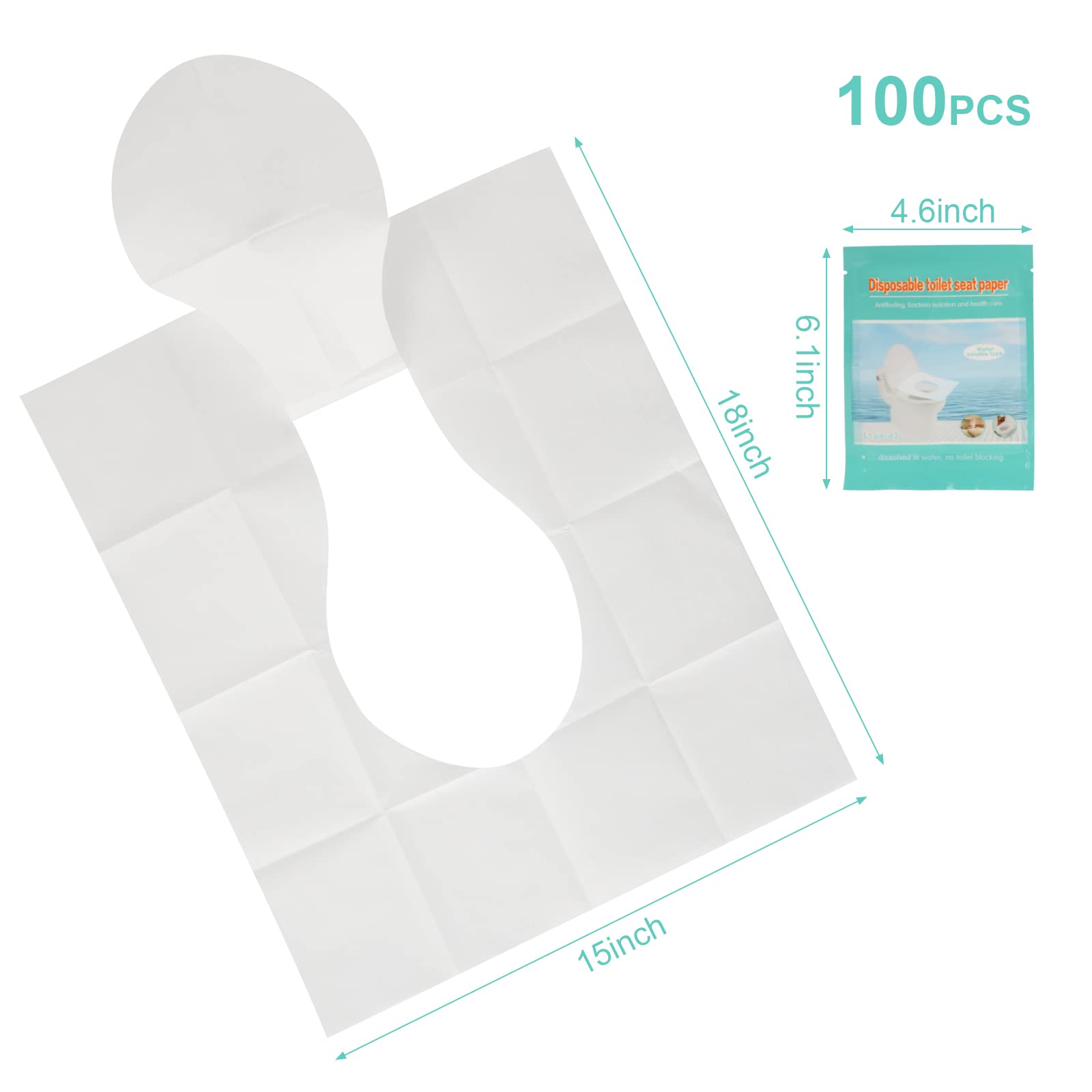 KLOLKUTTA seat cover being unfolded on a public toilet seat for use.