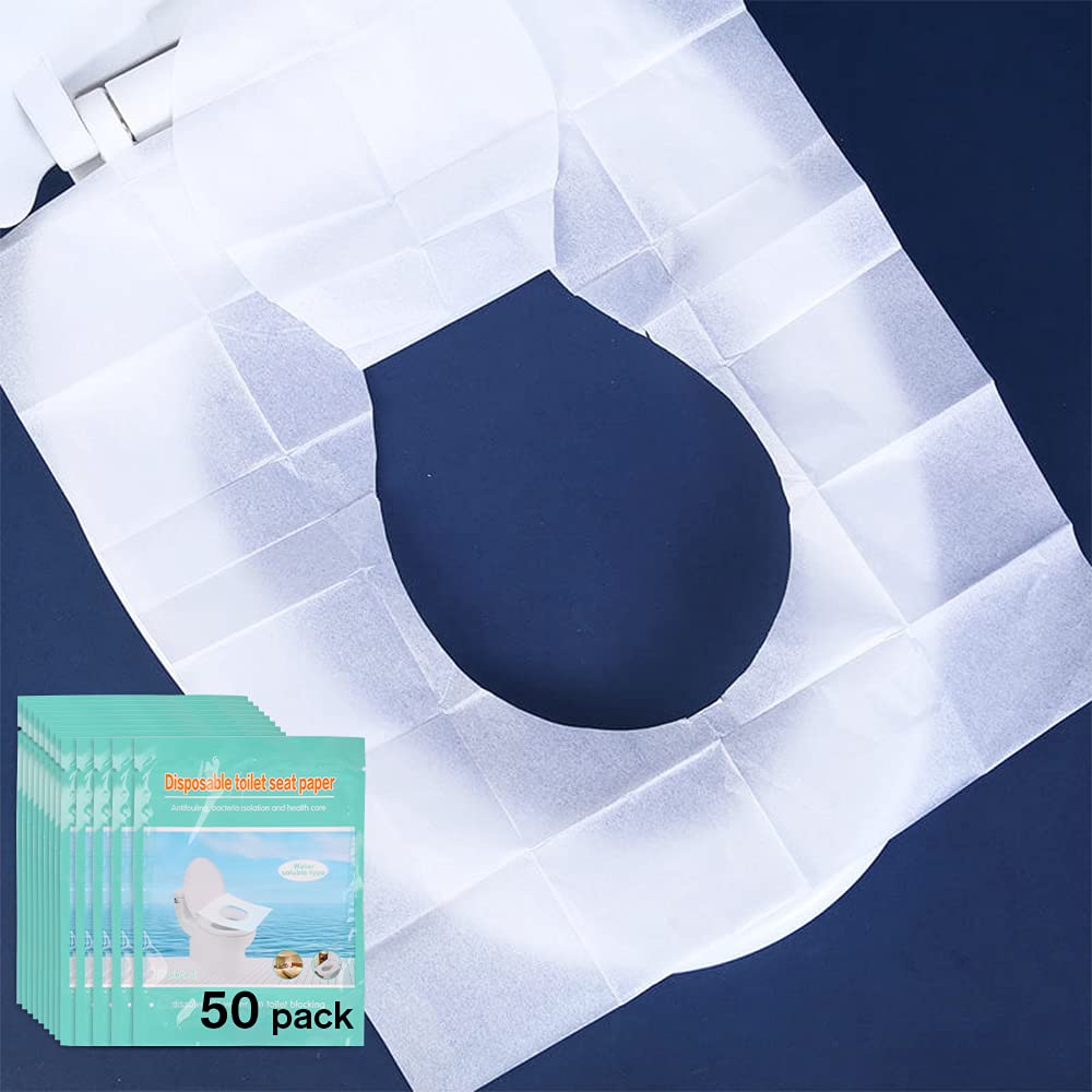 KLOLKUTTA toilet seat covers packaging shows travel-friendly hygiene.