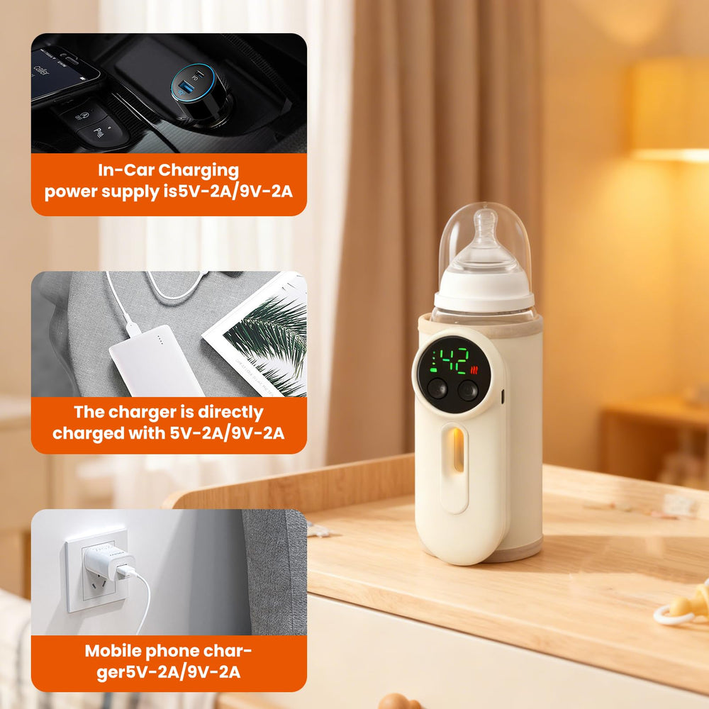 KLOMBIO supports bottles up to 2.8 inches diameter for multiple brands.