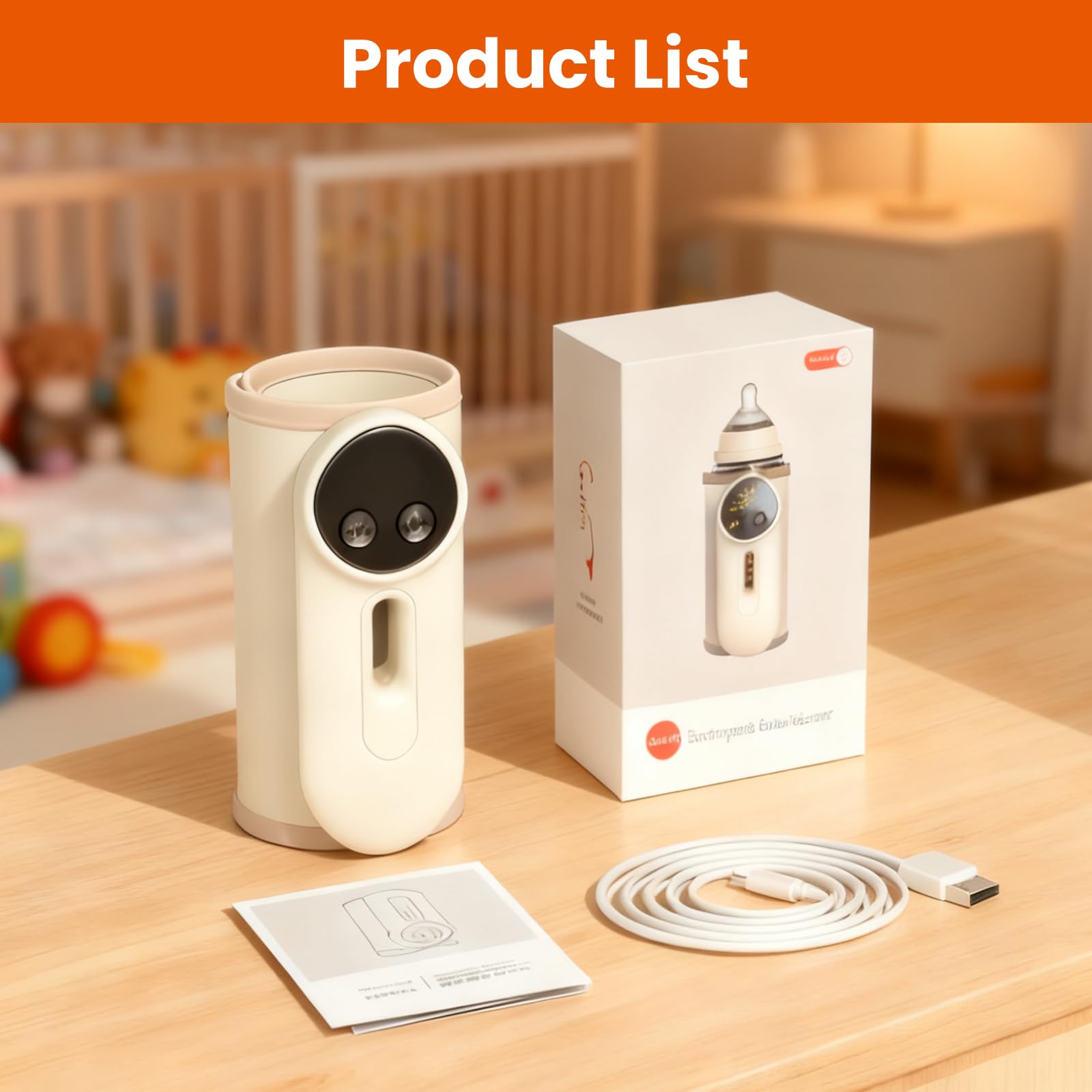 KLOMBIO travel-friendly warmer is ideal for on-the-go feeding.