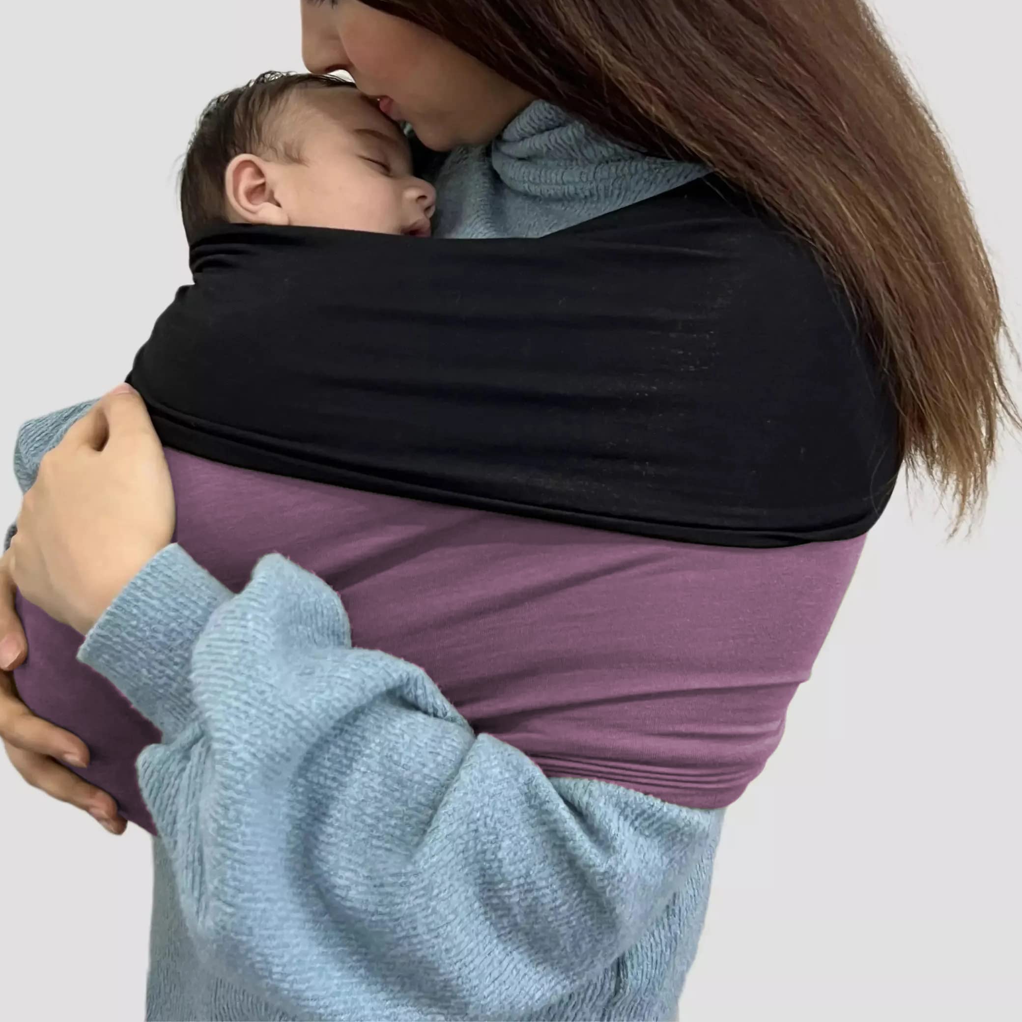 Kloovete baby wrap newborn-to-8-35lb-range image indicates growth-ready use for infants.
